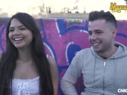 Preview 1 of ChicasLoca - Amateur Latina Peruvian Teen Outdoor Fuck With Her Boyfriend