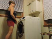 Preview 1 of He bought me a new washer/dryer set and we tested it out on spin cycle