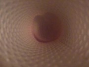 Preview 5 of Fucking a Fleshlight! View from inside the sextoy