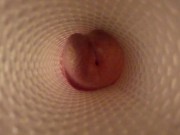 Preview 6 of Fucking a Fleshlight! View from inside the sextoy