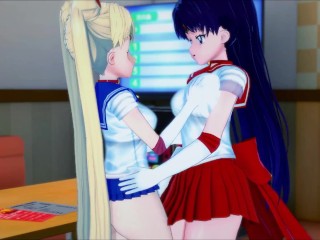 Sailor Moon and Sailor Mars - lesbian sex, fingering, eat out, and trib. Lesbian  hentai. | free xxx mobile videos - 16honeys.com