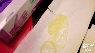 Used Condom Handjob for Cuckold (with Beauty Trick)