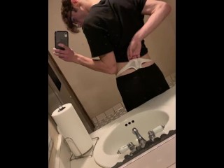 Bathroom Panties Porn - Pulling my panties in the bathroom | free xxx mobile videos - 16honeys.com