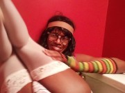 Preview 2 of Homemade video of ebony tranny shemale Tease