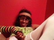 Preview 4 of Homemade video of ebony tranny shemale Tease