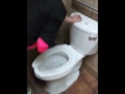 Preview 4 of Punk wife fucked in a taco bell Bathroom during lunch rush!