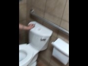 Preview 6 of Punk wife fucked in a taco bell Bathroom during lunch rush!