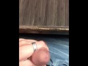 Preview 1 of Risky public - dared to cum in restaurant on my sushi and eat it