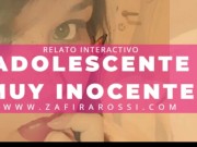 Preview 1 of ROLEPLAY JOVENCITA VIRGEN, DULCE E INOCENTE | RELATO ERÓTICO INTERACTIVO [ASMR] STORIES IN SPANISH