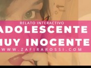 Preview 2 of ROLEPLAY JOVENCITA VIRGEN, DULCE E INOCENTE | RELATO ERÓTICO INTERACTIVO [ASMR] STORIES IN SPANISH