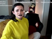 Preview 6 of Big Titty Goth Girlfriend IamMissTery Full Live Stream Ass Painting