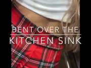 Preview 1 of BEND ME OVER THE KITCHEN SINK AND FUCK ME THEN LET ME SUCK YOUR COCK SLOW AND SLOPPY TILL YOU CUM