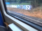 Preview 6 of Meine Freundin macht ihren ersten Spermawalk mitten im Zug