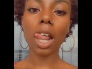 Preview 2 of POV Ebony Giantess Shrinks & Crushes you With her Butt!