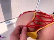Preview 3 of Minx Excites Lover And GetsHard Rough Sex In Sexual Yellow Lingerie