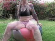 Preview 4 of FREE PREVIEW - PAWG Outdoor Beachball Hump - Rem Sequence