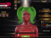 Preview 1 of Naked Fighter 3D [SFM Hentai game] wrestling mixed sex fight with giant tattooed red skin girl