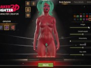Preview 3 of Naked Fighter 3D [SFM Hentai game] wrestling mixed sex fight with giant tattooed red skin girl