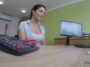 Preview 4 of LOAN4K. Only fucking can help chick get a loan for massage salon