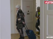 Preview 2 of Bitches Abroad - Petite Italian Tourist Francesca DiCaprio Rides Huge Cock In Prague - LETSDOEIT