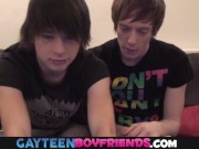 Preview 2 of Gay Teen Boyfriends - Bareback Twink Boys Fuck On Webcam