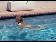 Preview 5 of DADDY4K. Ninfa flaca copula con el padre de BF en la piscina