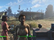 Preview 2 of Sex with a beautiful girl in a tattoo to good music | Fallout 4 Nude Mod