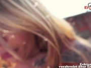 Preview 4 of PUBLIC FUCK SEX AT STREET WITH GERMAN TATTOO SLUT POV
