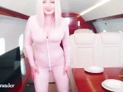 Preview 5 of Sweet Curvy MILF in Pink PVC Tight Catsuit Having Fun By Teasing You