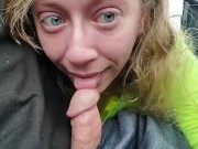 Preview 6 of Playful Hot Teen Sarah Evans Gives Blowjob In Busy Parking Lot. Follow Her On OnlyFans and Twitter