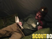 Preview 4 of ScoutBoys - Austin Young fucked outside in tent by older daddy