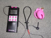 Preview 3 of Estim e-stim electro cum load milking with chastity cage