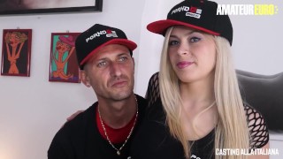 CastingAllaItaliana - Vittoria Dolce Big Tits Ukrainian Slut Rough Ass Fuck On Camera - AMATEUREURO