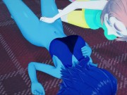 Preview 3 of Lapis and Pearl fucking upstairs, licking pussy and tribbing - Steven Universe Hentai.