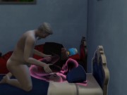 Preview 1 of The male member enters the transparent girl and is seen in sex | sims 4 wicked woohoo