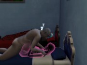 Preview 4 of The male member enters the transparent girl and is seen in sex | sims 4 wicked woohoo