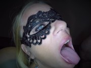 Preview 4 of Dutch masked blonde girl facial compilation she loves it