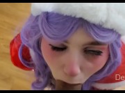 Preview 5 of Dumb Ahegao Slut Gets Fucked in Santa Outfit