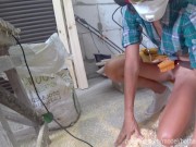 Preview 5 of DIY Bed 2-6 Sawdust Cleaning + BONUS Balls Sucking with Cum in Mouth