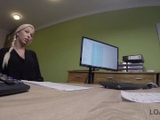 Preview 2 of LOAN4K. Smart Chick kommt mit rasierter Muschi zum Leihbüro