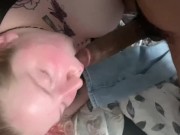 Preview 4 of BBW SWALLOWS MY BBC UNTIL I NUT IN HER MOUTH