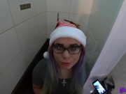 Preview 2 of My Dirty Holiday Fantasy To Fuck A Very Hot Sexy Step Sister In The Toilet