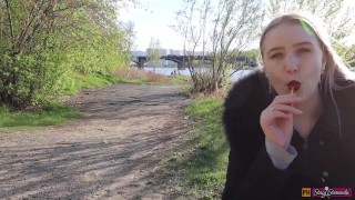 Blowjob To My Stepbrothеr In Public Outdoors. | He Cum In My Mouth And I Swallowed Everything :)