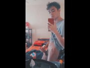 Preview 5 of Masturbation sexy young in the mirrow