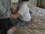 Preview 5 of Fuck a horny Chinese school girl wearing a uniform after interviewing