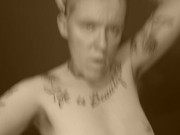 Preview 5 of Trans Man Pre Op FTM Naked Titty Twisting! Dancing
