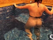 Preview 6 of Girl Bathing In The Pool And Jerking Pussy While No One Is Near