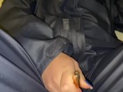 Preview 1 of Amateur Rainwear masturbating, blowjob and fucking