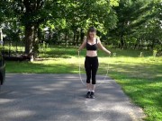 Preview 4 of Piper Blush Jump Rope Test No Bra