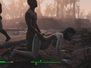 Preview 3 of Ghoul got pregnant. Half-zombie gently fuck a woman from behind | Fallout 4 sex